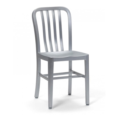 Brushed Aluminum Dining Chair