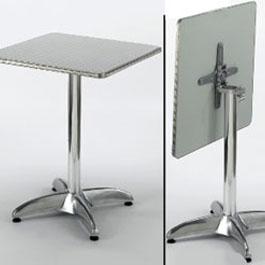 Restaurant Table Aluminum Flip Down Square 30 x 30