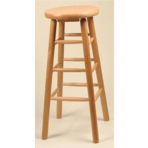 Backless Wood Stool