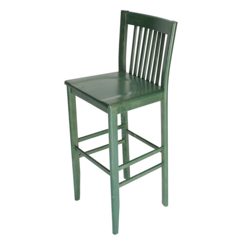 Constance Wood Bar stool in Green
