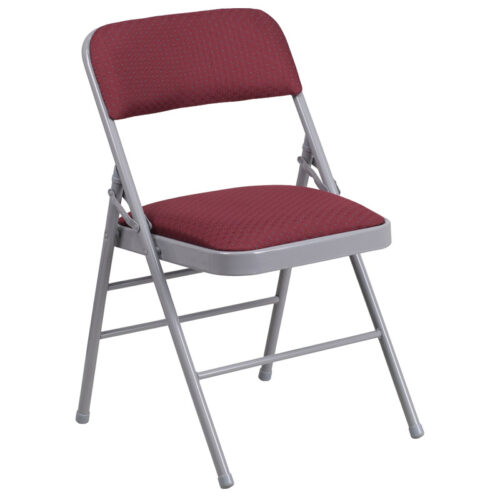 Metal Folding Chairs with Padded Seat/Back
