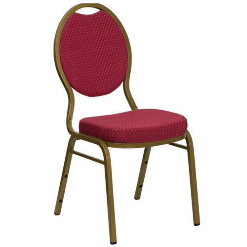 Stacking Banquet Chair with Teardrop Back Design