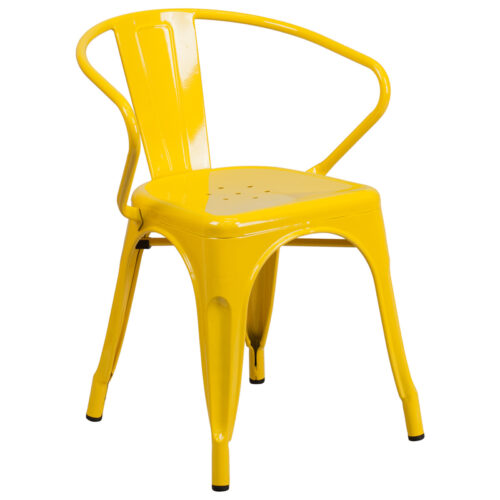 Stackable Bistro Style Metal Chair