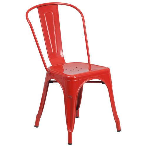 Stackable Bistro Style Metal Chair