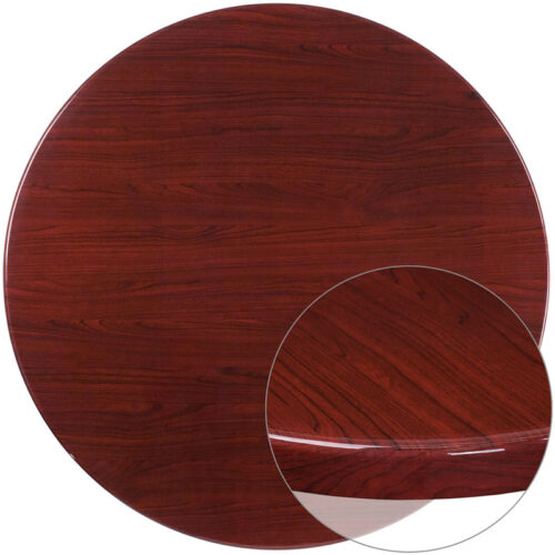 Resin Table Top 48" Round Mahogany