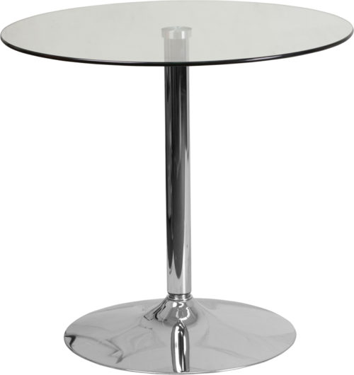 Round Glass Cocktail Table in 31.5"