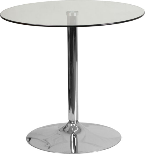 Round Glass Cocktail Table in 31.5"