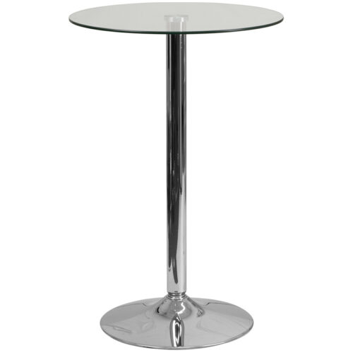 Round Glass Cocktail Table in 23.75"