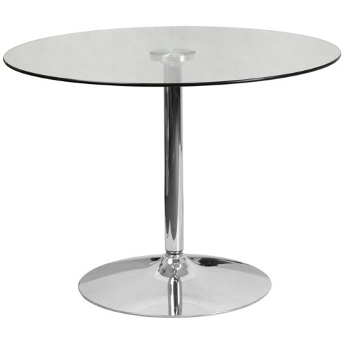 Round Glass Cocktail Table in 39.25"