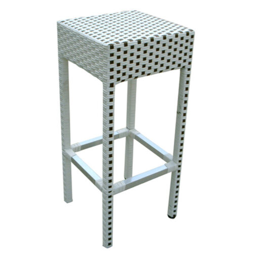 Aluminum Woven Style Backless Stool