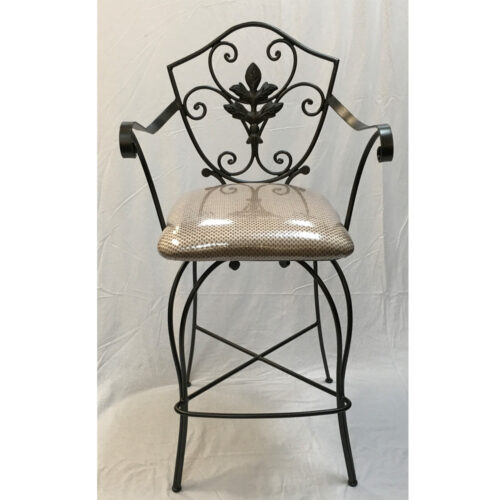 Flower Cast Iron Metal Stool