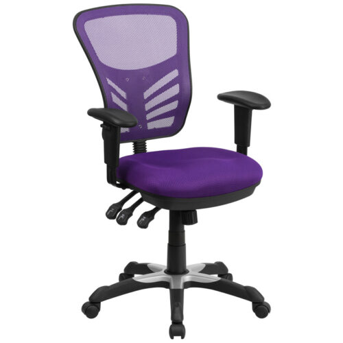 Alina Mid-Back Multifunction Executive Office Chair with Arms