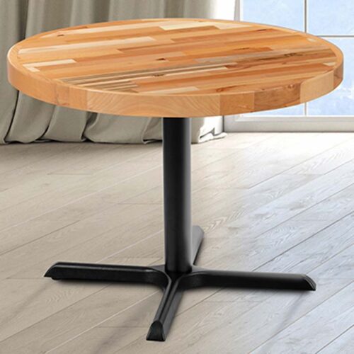 30″ Round Butcher Block Style Round Table Top Only