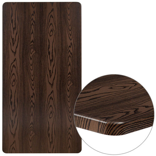 30 x 60 Rectangle Rustic Wood Laminate Table Top Only