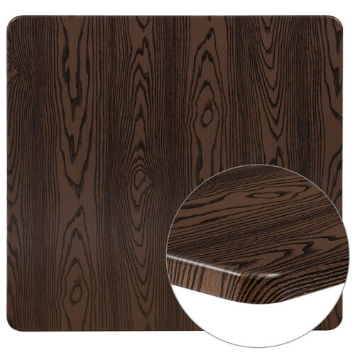 42 x 42 Square Rustic Wood Laminate Table Top Only