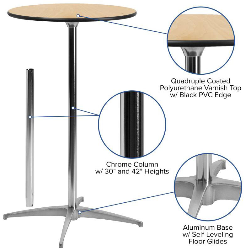 Round Adjustable Table